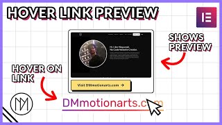 Hover Link Preview  Elementor Flex Container Tutorial [upl. by Kristy]