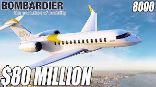 Inside The 80 Million Bombardier Global 8000 [upl. by Hannover627]