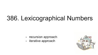 92124 386 Lexicographical Numbers [upl. by Lindbom782]