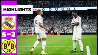 Real Madrid vs Borussia Dortmund 52 Extended HIGHLIGHTS amp Goals I UEFA Champions League [upl. by Arolf362]