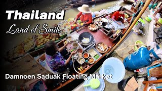 Damnoen Saduak Floating Market  Bangkok  Thailand [upl. by Neeoma132]