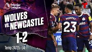 Highlights amp Goles Wolverhampton vs Newcastle 12  Premier League  Telemundo Deportes [upl. by Haras]