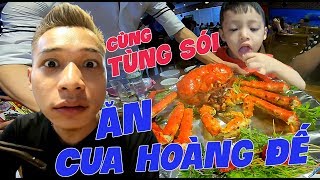 MixiVLOG 9  Cùng Streamer Tùng Sói ăn thử Cua Hoàng Đế khổng lồ [upl. by Odraode]