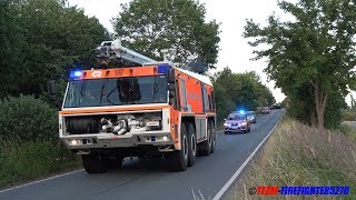 Löschhilfe beim Waldbrand KdoW  WLFKran AB Lösch  GFLF Flughafenfeuerwehr Frankfurt [upl. by Dalton]