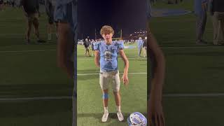 Warren Axton interview interview shorts shortsvideo sports football highschoolfootball [upl. by Ecirpak767]