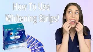 How To Use Whitening Strips [upl. by Daffie]