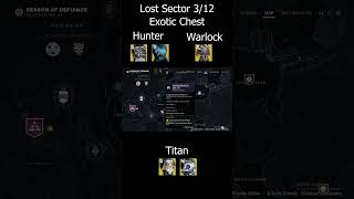 Destiny 2 Lost Sector Today 312 Exotic Chest [upl. by Pepi952]