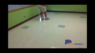 Floor polishing with Buckeye Clarion 25 with Microban [upl. by Alicea282]