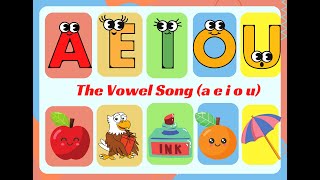 The Short Vowel Song  Learn A E I O U Alphabets  Best Phonics for Kids [upl. by Michelle]