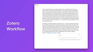 Zotero Workflow [upl. by Zeugirdor]