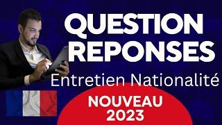 Nouvelles Questions réponses Octobre 2023  Entretien assimilation naturalisation française [upl. by Lillian58]