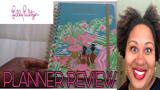 PLAN WITH ME 📒 20212022 LILLY PULITZER PLANNER REVIEW  Yo Adriennie [upl. by Airdnola]