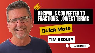 Decimals Converted to Fractions Lowest Terms [upl. by Attey246]