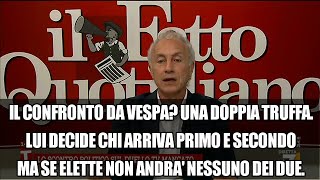 Par condicio Travaglio distrugge Vespa Non lo decide lui chi è il capo dellopposizione [upl. by Collette]