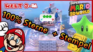 Welt 3Zug Alle Sterne und Stempel  Super Mario 3D World [upl. by Sac333]