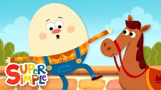 Humpty Dumpty  Nursery Rhymes  Super Simple Songs [upl. by Zaslow839]