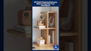 60 Stylish Desktop Bookcase Ideas to Organize Your Workspace shorts [upl. by Naihs]