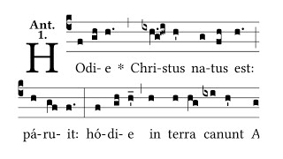 Hodie Christus Natus Est  Christmas Gregorian Chant [upl. by Jeminah]