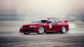 Nissan Skyline R33 GTST Drifting  Great sound [upl. by Hezekiah757]