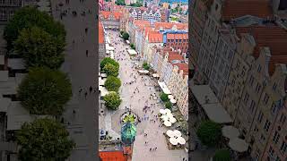 Gdansk poland gdansk view tourism tower explore summer panorama people amsterdam [upl. by Pelpel]