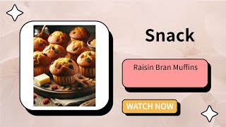 Raisin Bran Muffins  A Wholesome and Delicious Snack [upl. by Alleram685]