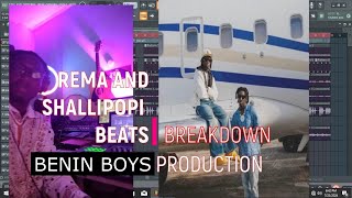 REMA FT SHALLIPOPI  BENIN BOYS BEAT BREAKDOWN RESPECT TO rema shallipopi Amapiano afropiano [upl. by Ahseikal]