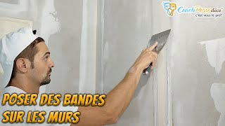 Poser des bandes de joint bords amincis et vifs sur les murs [upl. by Rolando]