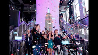 Lorna Luft and Rufus Wainwright Perform quotOver the Rainbowquot at the Empire State Building [upl. by Ecila]