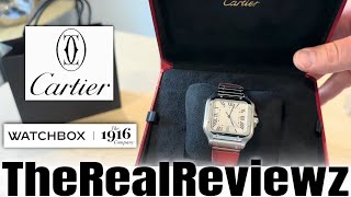 Cartier Santos Large  Watchbox [upl. by Beach]