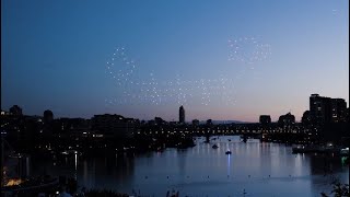 Raw video See Vancouvers first public drone show at the Dragon Boat Festival [upl. by Estrella]