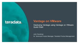 SelfDeploy Vantage with Vantage on VMware Quick Start [upl. by Hallerson]