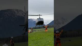 Boarding and takeoff  Austrian Air Force Bundesheer Agusta Bell 212 helicopter [upl. by Enajharas]