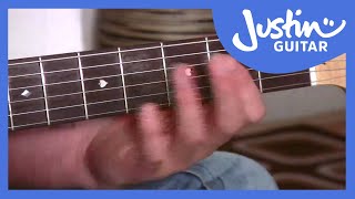 Classic 12 Bar Blues Shuffle Rhythms  Stage 9 Guitar Lesson  Guitar for Beginners BC194 [upl. by Osgood]