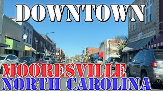 Mooresville  North Carolina  4K Downtown Drive [upl. by Eddina125]