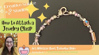 How to 🤩 Attach a Jewelry Clasp✨ [upl. by Lenor]