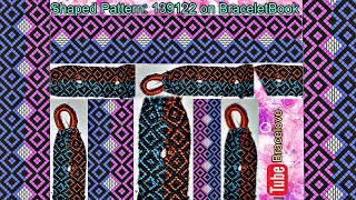 Shaped Friendship Bracelet Pattern 139122 on BraceletBook  How to  Tutorial  Advanced [upl. by Ajiam386]