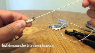 How To Tie Sturgeon Leaders And Rigs [upl. by Gunthar]