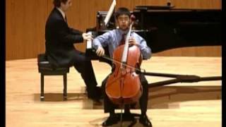 Jeffrey Kwong age 16 cello plays Tchaikovskys Variations on a Rococo Theme Op 33 [upl. by Hashum]