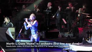 Depeche Mode quotHomequot w live orchestra  London UK  Royal Albert Hall 20100217 in HD [upl. by Carney185]