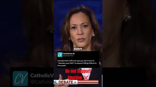 Kamala Harris endorses Abortin 😢 trump2024 uselections2024 [upl. by Burnside]