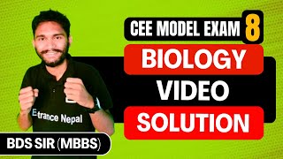 BIOLOGYQAD video solution  Model Exam 08  Revision class  Entrance Nepal [upl. by Derf]