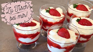 Super schnell gemacht‼️ MacarponeErdbeerDessert 💯🍓🍓 [upl. by Kissner]