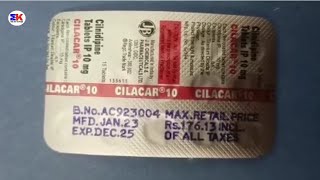 Cilacar 10mg Tablet  Cilnidipine 10mg Tablet  Cilacar 10mg Tablet Uses Benefits Dosage Review [upl. by Loralyn]