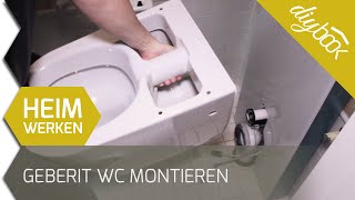 Toilette einbauen Geberit Aquaclean Sela an einen Monolith Spülkasten anschließen [upl. by Ennaeilsel]