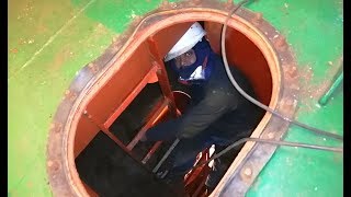 Inside the Forepeak Tank in Tanker ship [upl. by Lelia]