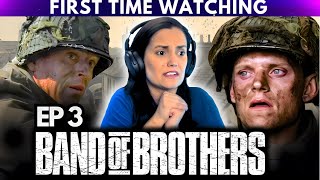 I was HEARTBROKEN by Band of Brothers Ep 3 Reaction  First Time Watching [upl. by Anaerol707]