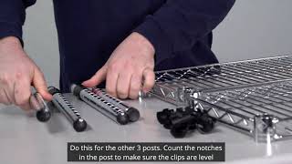 How to Assemble Your Wire Shelving [upl. by Akcirre521]