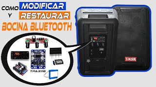 COMO HACER UNA BOCINA BLUETOOTH ¡¡¡SUPER POTENTE TPA 3118 [upl. by Hillyer952]