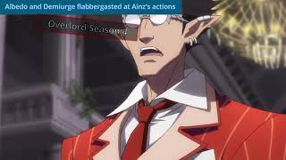 Albedo and Demiurge FLABBERGASTED at Ainzs Actions  Overlord Season 4 Episode 5 [upl. by Nagaek]