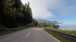 Fahrt von Kochel über den Kesselberg zum Walchensee und weiter nach Mittenwald in 4K [upl. by Drarej191]